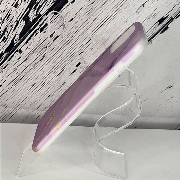 Marble Look iPhone Case-12 Pro Max-Purple - Picture 3 of 3
